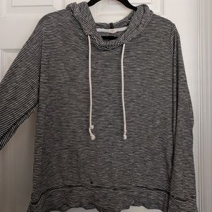 J Crew Striped Hoodie